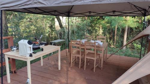 Balkoni atau teres di Lantern Garden Nasu Highlands Glamping Site - Camp - Vacation STAY 42055v
