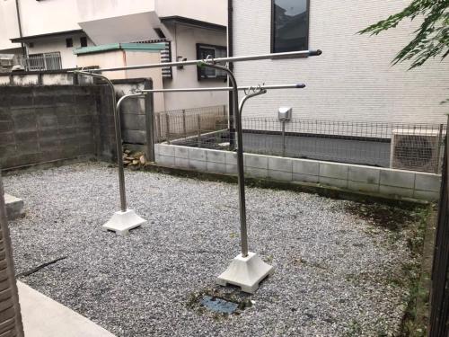 a street light on the ground in front of a building at Haveanice Havanice - Vacation STAY 15818 in Akiruno