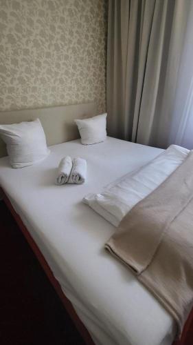 Una cama o camas en una habitación de Penzion Janka