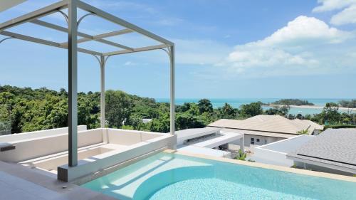 an image of a swimming pool on the roof of a house at villaSAMU in Amphoe Koh Samui