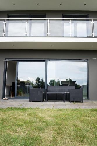 Χώρος καθιστικού στο Apartament 7 z ogródkiem