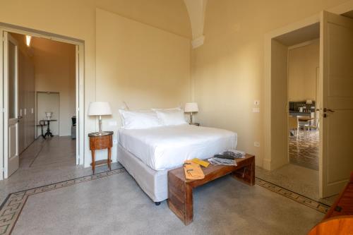 Postel nebo postele na pokoji v ubytování Appartamento Bubble Palazzo Villani Lubelli