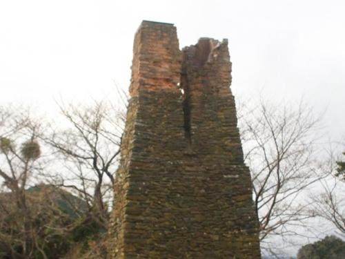 an old brick tower with a clock on it at Hagi no Oyado Hananari no Niwa - Vacation STAY 16121 in Hagi
