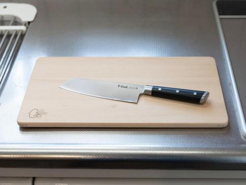 a knife sitting on top of a cutting board at Ocean villa Oarai - Vacation STAY 94315v in Oarai