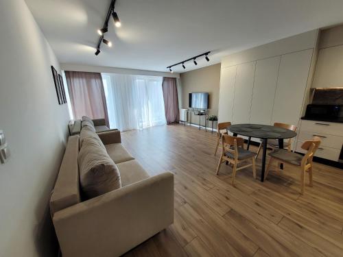 Χώρος καθιστικού στο Targowa 53 - Green & Central