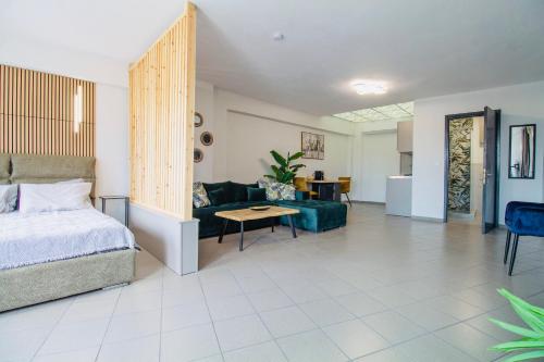 Ένα ή περισσότερα κρεβάτια σε δωμάτιο στο Plaza di Drama