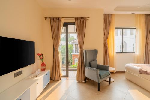 TV a/nebo společenská místnost v ubytování Hotel Regent Laguna