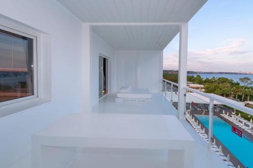 Μπαλκόνι ή βεράντα στο Hotel SU & Aqualand