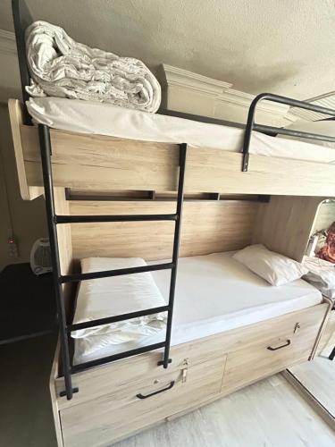 a couple of bunk beds in a room at 3 rooms studios in Istanbul