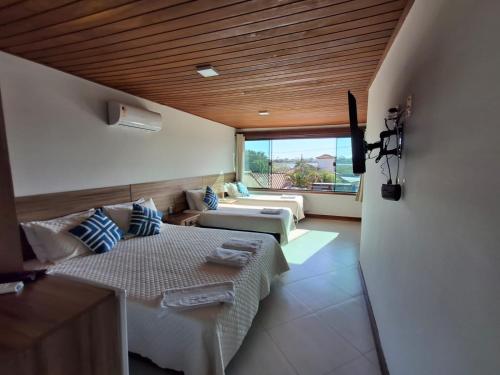 Ruang duduk di Guest House Orquídea