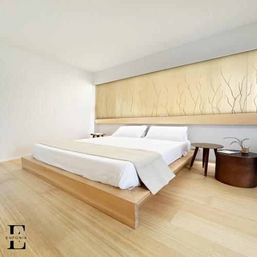 Cama o camas de una habitación en Eufonia