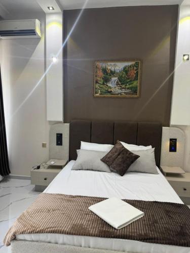 a bedroom with a large bed in a room at Eligant Boutique Hotel Baku in Baku
