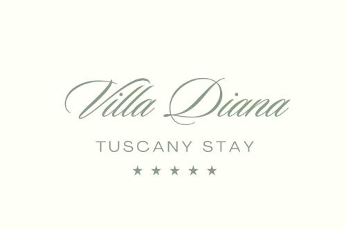 une enseigne pour un magasin de whisky avec les mots villa dana moscowason dans l'établissement Villa Diana, à Castelnuovo di Garfagnana