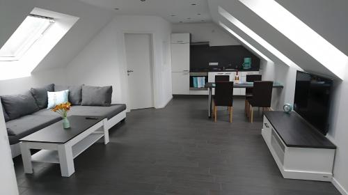 Μια τηλεόραση ή/και κέντρο ψυχαγωγίας στο Ferienwohnung Spreewald