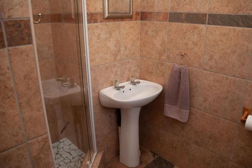 Ένα μπάνιο στο Cairos Guest House