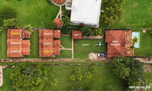 Letecký snímek ubytování Reserva Das Brisas