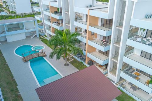 Caribbean Pearl 2BR Bayahíbe Stayの敷地内または近くにあるプール