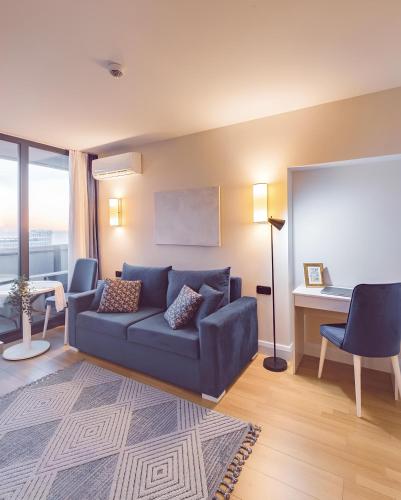 Χώρος καθιστικού στο PANORAMA Resort - Center Suite & Sea View
