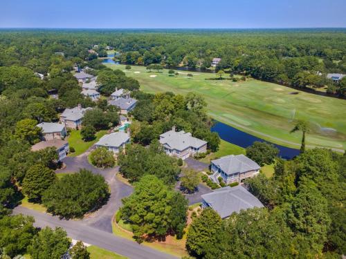 an aerial view of a home with a golf course at Ruthie's Roost villa by Peace Vacations in Georgetown