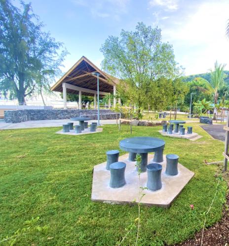 Tiny house under a tree by Vaiava beach