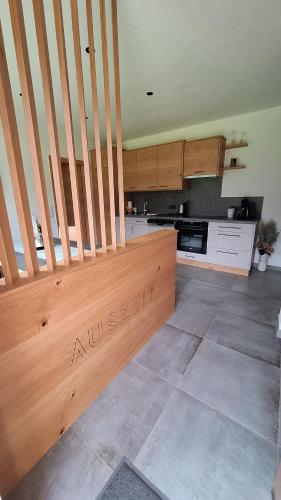 Dapur atau dapur kecil di Auszeit Appartements Lesachtal