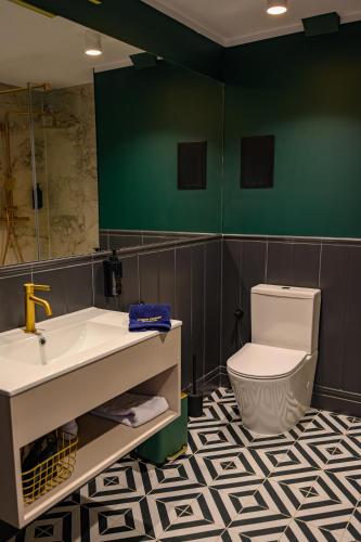 Ένα μπάνιο στο Orient Express Apartamenty