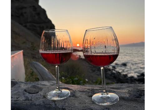 Cave of Love Seafront Sunset View Santorini