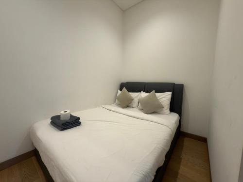Katil atau katil-katil dalam bilik di Lucentia residence BBCC Lalaport by smart services