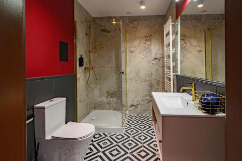 Ένα μπάνιο στο Orient Express Apartamenty