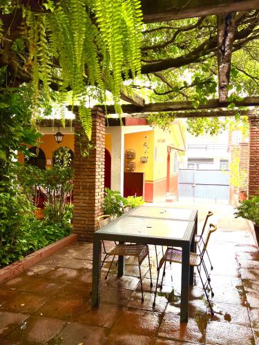 Patio nebo venkovní prostory v ubytování Hotel Casa Alvarada