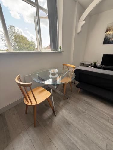 Ein Sitzbereich in der Unterkunft Blissful Snug Haven in Desborough
