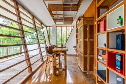 Knihovna v bed and breakfast