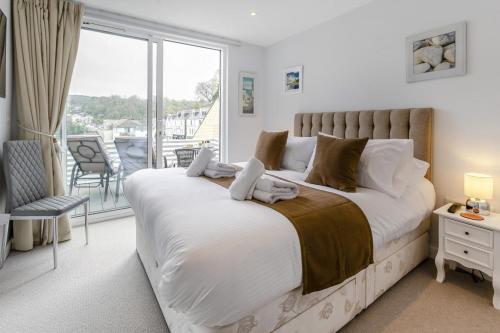 Postel nebo postele na pokoji v ubytování 11 The Old Station Masters House