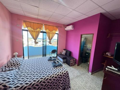 Ένα ή περισσότερα κρεβάτια σε δωμάτιο στο La Casa de Jeimy