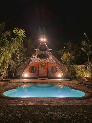 Bazén v ubytování Igabara Hobbit House nebo v jeho okolí
