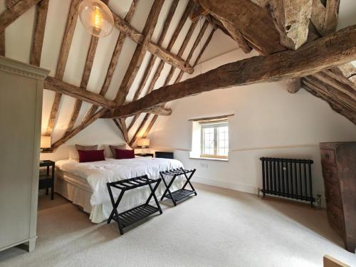 Postel nebo postele na pokoji v ubytování Field Cottage - Wiltshire