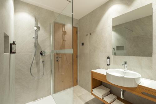 Koupelna v ubytování Parc Hotel Tyrol