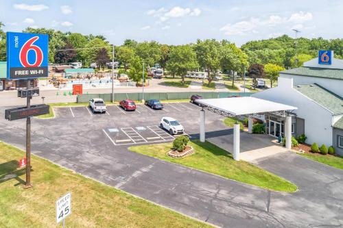 an overhead view of a free wifi gas station at Motel 6-Milan, OH - Sandusky in Milan