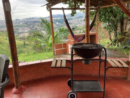Balkón nebo terasa v ubytování Hostal Las Hamacas del Bosque