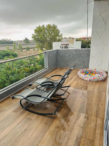 En balkon eller terrasse på Villa Alma