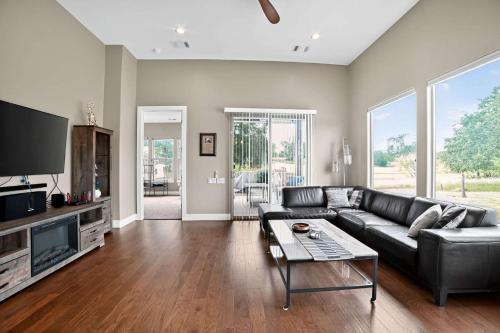 Posezení v ubytování Horseshoe Bay Hideout