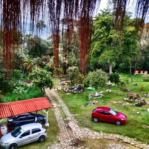 Κήπος έξω από το Cabaña Campestre Rancho Alegre