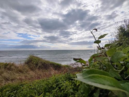 a view of the ocean on a cloudy day at 4 person holiday home in Store Fuglede-By Traum in Store Fuglede