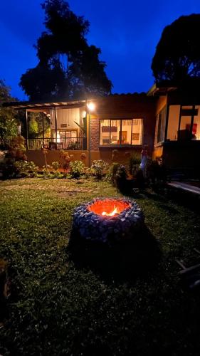 Zahrada ubytování La casa de Tikal