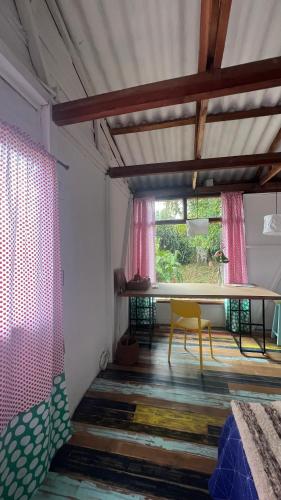 Balkón nebo terasa v ubytování La casa de Tikal