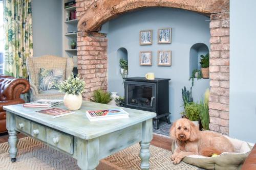 Zona de estar de Attic Suite at Plas Tirion