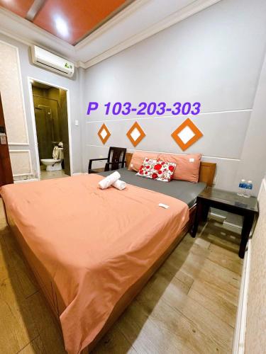 Χώρος καθιστικού στο Mini hotel Trịnh Huỳnh