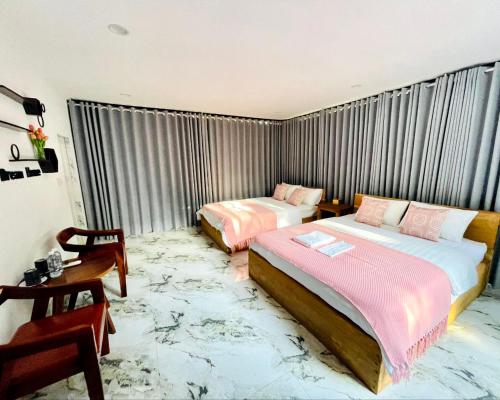 Cama o camas de una habitación en Holy Villa