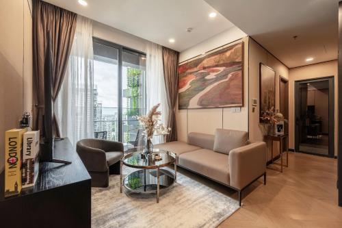 Χώρος καθιστικού στο Lumiere Riverside - Raymond Holm - Luxurious 5-star apartment