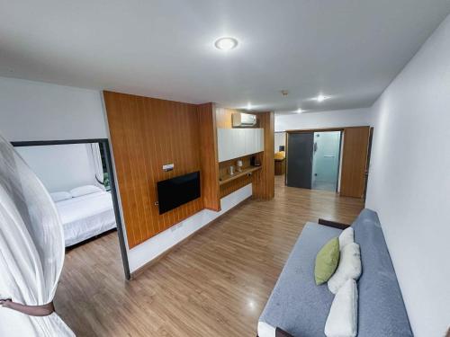 TV a/nebo společenská místnost v ubytování Beachside Bliss 2- Bed HM612